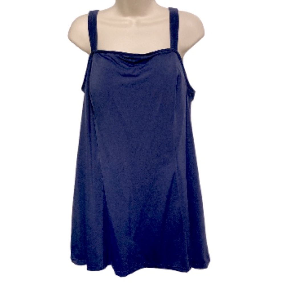 Swim 365 Royal Blue Adjustable Strap One Piece Bathing Suit Swim Dress 18W